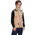 Minimalist Pattern With Simple Lines,flower And Shapes, Creating A Clean And Modern Kid s Button Up Puffy Vest View3