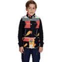  Minimalist Pattern With Simple Lines,flower And Shapes, Creating A Clean And Modern Kid s Button Up Puffy Vest View1