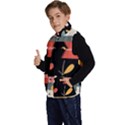  Minimalist Pattern With Simple Lines,flower And Shapes, Creating A Clean And Modern Kid s Button Up Puffy Vest View2