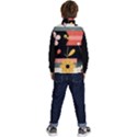  Minimalist Pattern With Simple Lines,flower And Shapes, Creating A Clean And Modern Kid s Button Up Puffy Vest View4