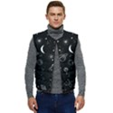Cosmic Black Space Star Men s Button Up Puffer Vest	 View1