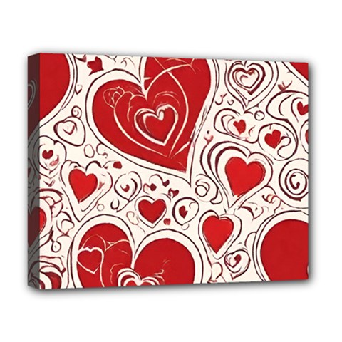 Be My Valentine Deluxe Canvas 20  X 16  (stretched) by pollyparadiseartshop