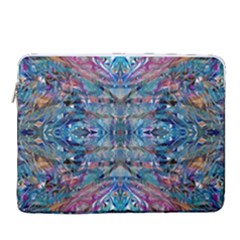 Blend I Eraser 4-1 Repeats I 15  Vertical Laptop Sleeve Case With Pocket by kaleidomarblingart