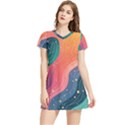 Art Abstract Pattern Women s Sports Skirt View1