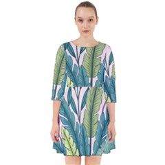 Illustrations Plants Nature Leaves Smock Dress by Salmanaz77