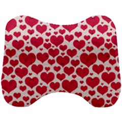 Hearts Valentine Pattern Seamless Head Support Cushion by Bedest