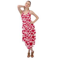 Hearts Valentine Pattern Seamless Layered Bottom Dress by Bedest