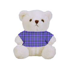 Blue Tartan Plaid 1 Full Print Cuddly Teddy Bear by dressshop