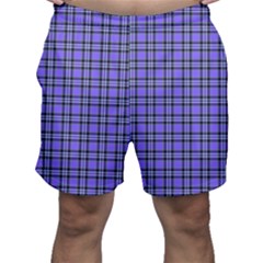 Blue Tartan Plaid 1 Men s Shorts by dressshop