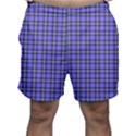 Blue Tartan Plaid 1 Men s Shorts View1