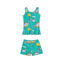 Naso Flame Fabric Kids  Boyleg Swimsuit by SeaworthyClothing