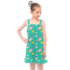 Naso Flame Fabric Kids  Overall Dress by SeaworthyClothing