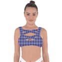 Purple Plaid Tartan 1 Bandaged Up Bikini Top View1