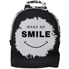 Black And White Simple Make Me Smile T Shirt 20250203 014057 0000 Mini Full Print Backpack by Cowcow2005