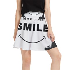 Black And White Simple Make Me Smile T Shirt 20250203 014057 0000 Waistband Skirt by Cowcow2005