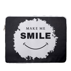 Black And White Simple Make Me Smile T Shirt 20250203 014057 0000 15  Vertical Laptop Sleeve Case With Pocket by Cowcow2005