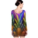 Abstract Colors - , Abstract Colors Long Sleeve Velvet Bodycon Dress View2