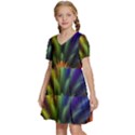 Abstract Colors - , Abstract Colors Kids  Short Sleeve Tiered Mini Dress View2