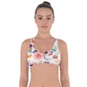 Abstract Floral Background Got No Strings Sports Bra View1