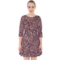 Human Spider Mutant Creatures Motif Random Pattern Smock Dress View1