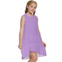 Luscious Lavender Hex #cca3e7 Kids  Frill Swing Dress View3