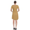 Autumn Fall Plaid Tartan 1 Short Sleeve V-neck Flare Dress View2