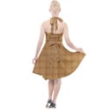 Autumn Fall Plaid Tartan 1 Halter Party Swing Dress  View2