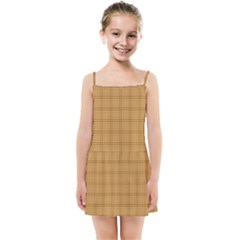 Autumn Fall Plaid Tartan 1 Kids  Summer Sun Dress by dressshop