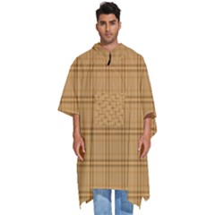 Autumn Fall Plaid Tartan 1 Men s Hooded Rain Ponchos by dressshop