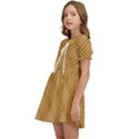 Autumn Fall Plaid Tartan 1 Diagonal Kids  Sweet Collar Dress View3