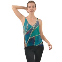 Aqua Batik, Abstract, Colorful Chiffon Cami by kyorashop23