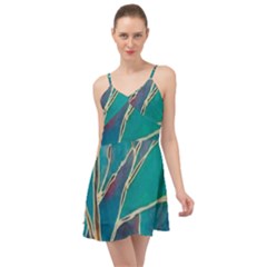 Aqua Batik, Abstract, Colorful Summer Time Chiffon Dress by kyorashop23
