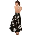 Jack Print, White, Before, Plain, Black, Simple, Christmas Backless Maxi Beach Dress View2