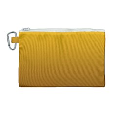 Amber Orange To Chocolate Brown Linear Gradient Canvas Cosmetic Bag (large) by GradientsOmbre