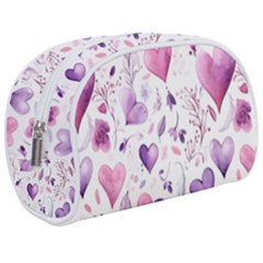 Hearts Love Purple Make Up Case (medium) by Grandong