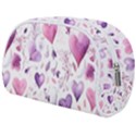 Hearts Love Purple Make Up Case (Medium) View2