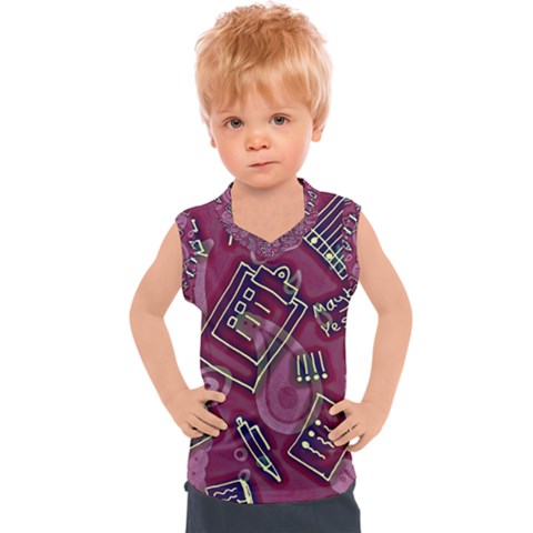 Abstract Art Pattern Design Background Kids  Sport Tank Top by Grandong