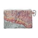 Red And Gray Rock Texture Print Canvas Cosmetic Bag (Large) View2