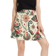 Christmas Tree Snow Waistband Skirt by Bedest