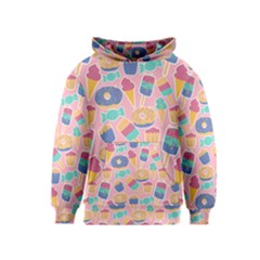 Ice Cream Donut Sweets Candie Kids  Pullover Hoodie by Apenda