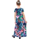 Hawaiian Flowers Hawaii Kids  Short Sleeve Maxi Dress View2