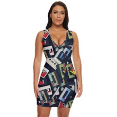 Abstract Case Draped Bodycon Dress by kyorashop23