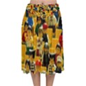 Lego People, Games Velvet Flared Midi Skirt View1