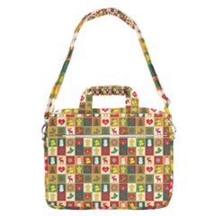 Template Christmas Pattern Macbook Pro 15  Shoulder Laptop Bag by Proyonanggan