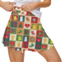 Template Christmas Pattern Women s Skort View3