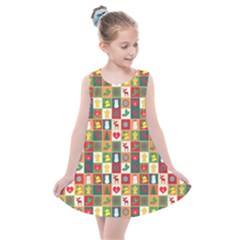 Template Christmas Pattern Kids  Summer Dress by Proyonanggan