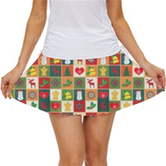 Template Christmas Pattern Women s Skort by Proyonanggan