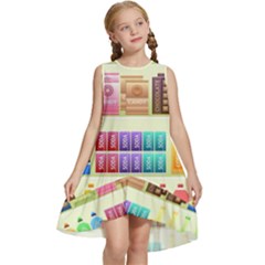 Supermarket Shelf Products Snacks Kids  Frill Swing Dress by Cemarart