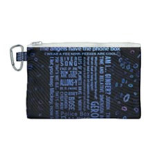 Doctor Who Tardis Canvas Cosmetic Bag (medium) by Cemarart