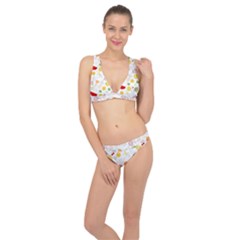 Pattern Seamless Texture Fruit Classic Banded Bikini Set  by Sabxi